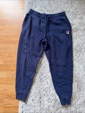 Fila Navy Blue Logo Jogger Sweatpants